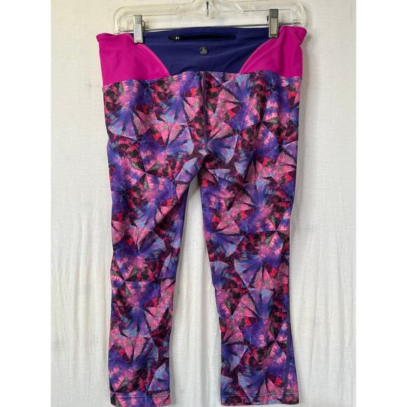 prAna Rai Swim Capri Tights in fuschia/purple, size M - Picture 3 of 6
